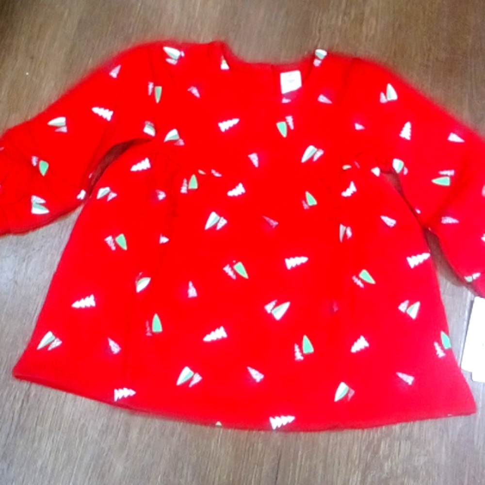 Tucker + Tate Red Chinoise Sparkle Forest Dress 12m NWT
